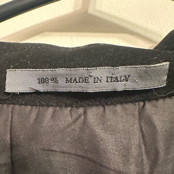 Stefano Capaldi Loro Piana Storm System Wool Coat Black Car Coat Italy Size 14 - Picture 4 of 12